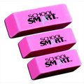 School Smart School Smart 077354 Beveled End Latex-Free Small Smudge-Free Eraser; Pink; Pack - 36 77354